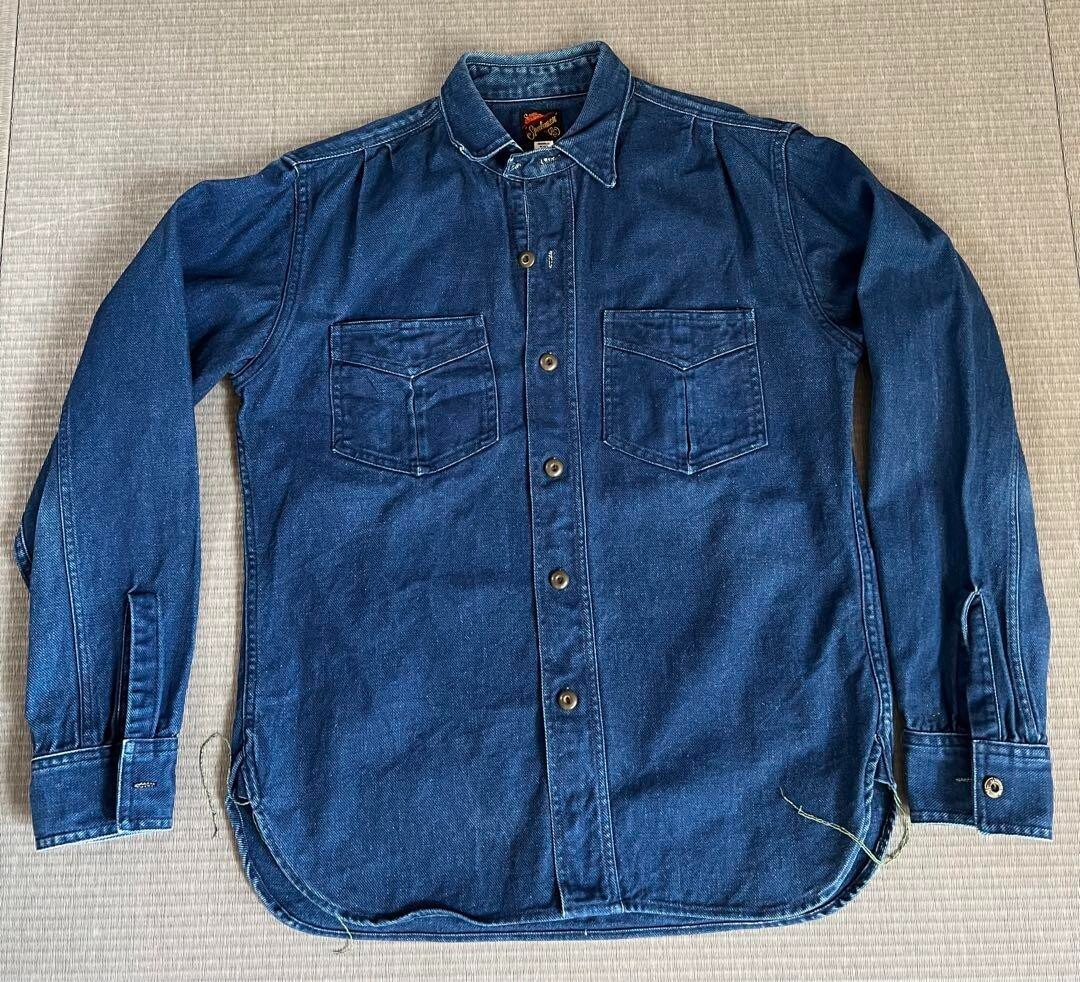 mister freedomx Sugar Cane denim sportsman shirt Made in USA S eBay