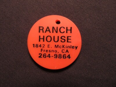Ranch House Fresno, California Token - Ranch House Plastic Chip Style Coin
