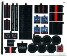 LEGO 70917 - The LEGO Batman Movie - Ultimate Batmobile - STICKER SHEET