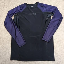 Sanabul Rash Guard Mens 2XL Ranked Purple Black Jiu Jitsu BJJ MMA