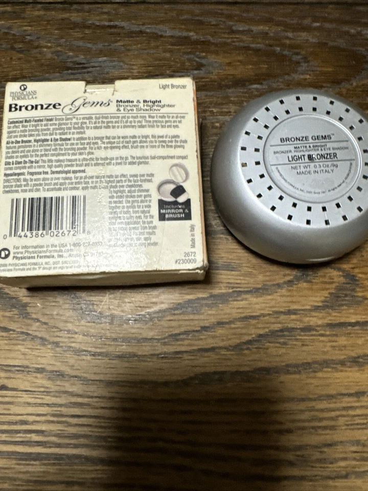 Physicians Formula Bronze Gems Matte & Bright Set, 2672 Light Bronzer 9g Read - Image 2 of 2