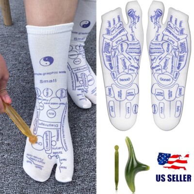 Acupressure Reflexology Socks With Trigger Point Massage Tool Foot Massage Sock