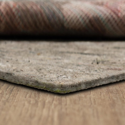 Dual Surface Rug Pad Utility Solid Grey Rug Pad, 1/4'' Thick (2' X 16')