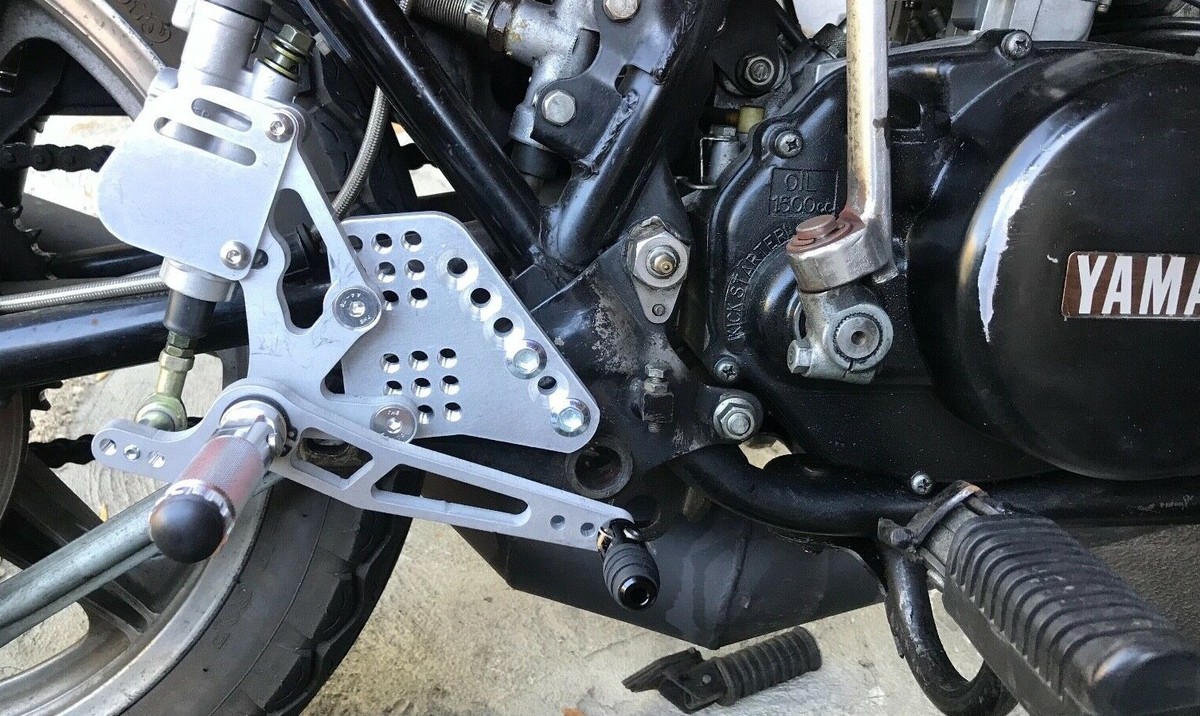 Yamaha RD350 Rearsets for rear disc or RD 400 rear disc conversion