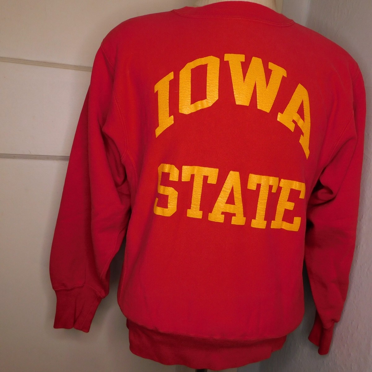 Vtg Champion Sz M Iowa State Reverse Weave Crewneck Sweatshirt USA