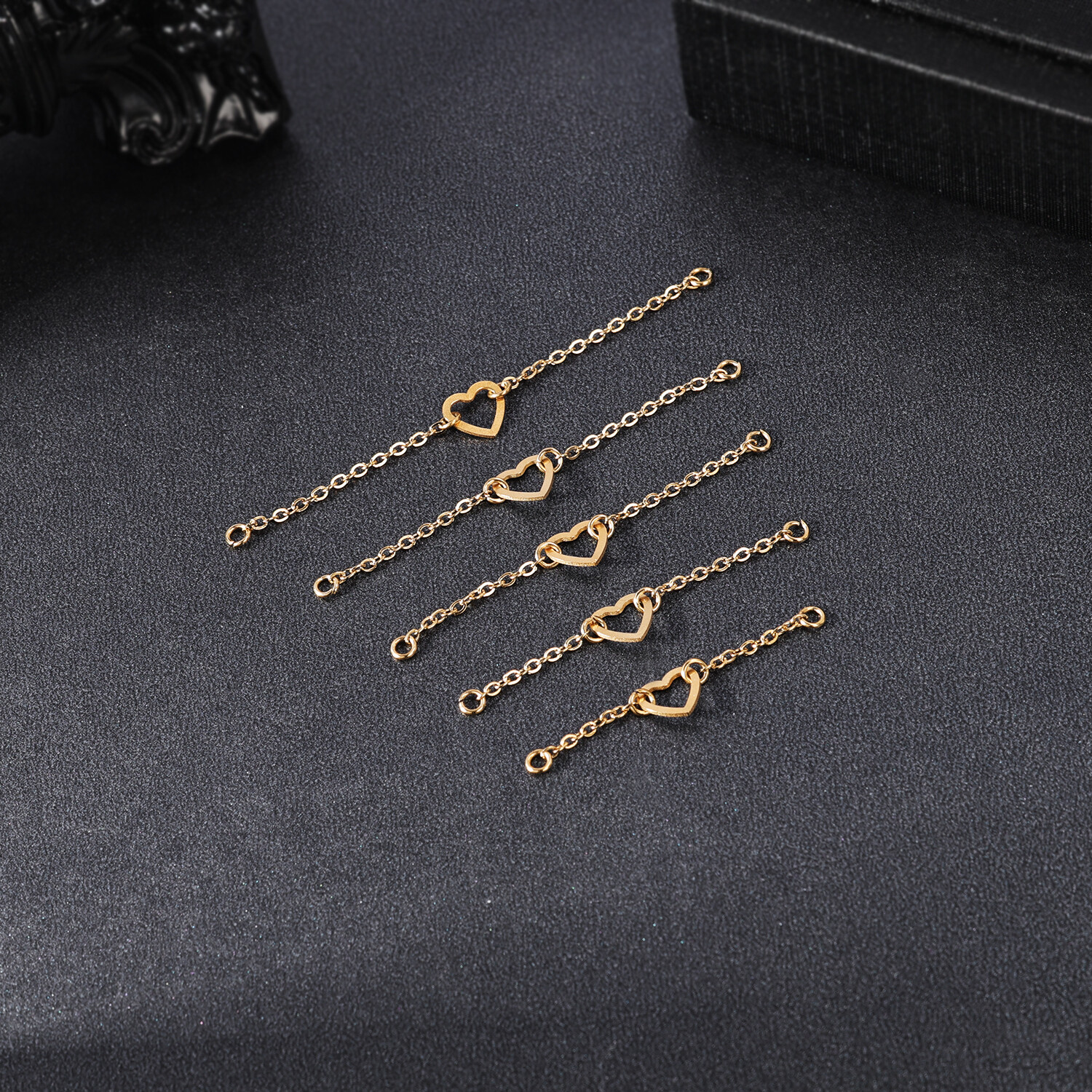 5 Or 7-Piece Surgical Steel Nose Chain Set — Double Nostril Piercing Jewelry For Women & Men