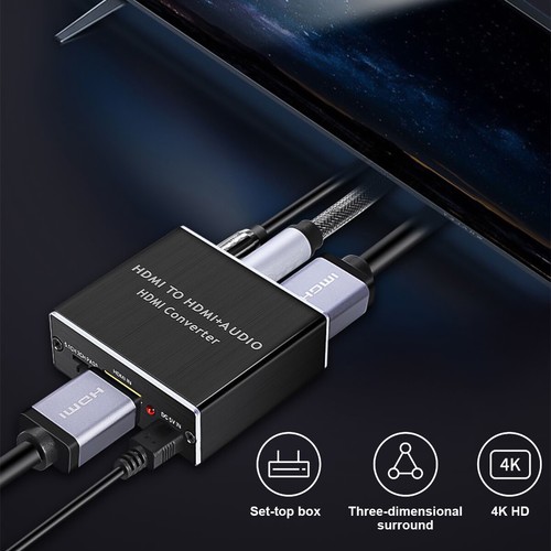 HDMI Audio Extraktor 4k*2k Konverter Optisch Splitter 3D Adapter Dolby Digital - Bild 5 von 11