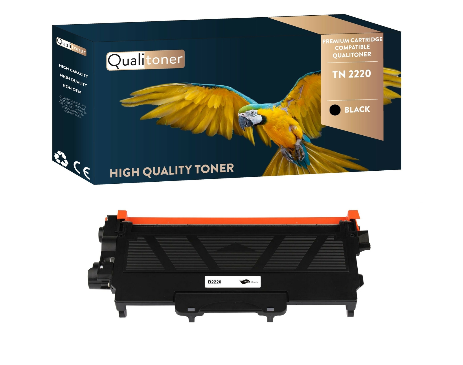 Toner TN2010 noir compatible Brother pour impression laser de bureau
