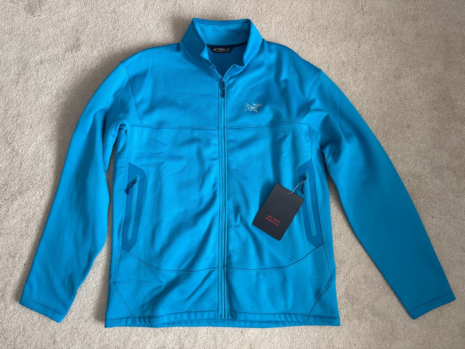 ARC'TERYX Arcteryx Arenite Giacca Uomo XL Blu Adriatico Uomo Pile Nuovo con etichette Outdoor Active