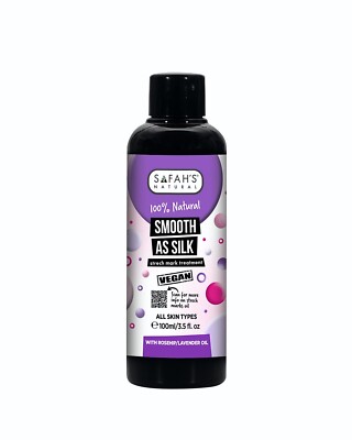Safah's Natural Smooth As Silk Strech Mark Treatment 100 ml UK Seller