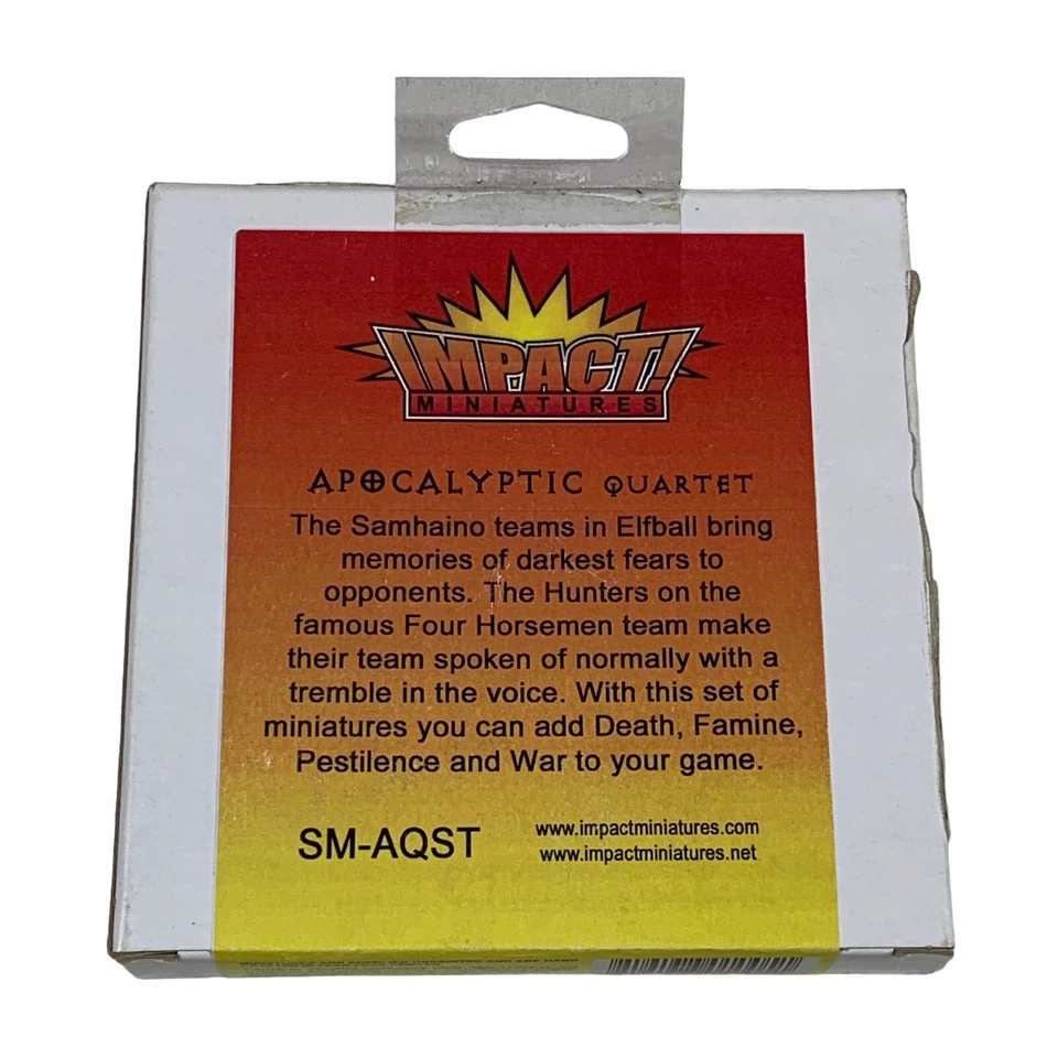Impact Miniatures Elfball Samhaino Cuarteto Apocalíptico 4 Figuras Peltre Blood Bowl Foto 2 de 3
