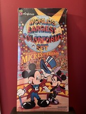 Vintage Colorforms Disney Mickey  Friends World's Largest Set 4800 28"x13" NEW