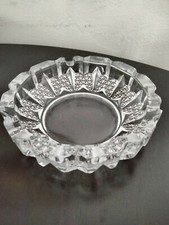 Cigarette Ashtray Vintage Heavy Glass
