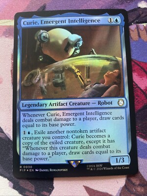 Curie Emergent Intelligence Foil - Fallout - Magic The Gathering MTG