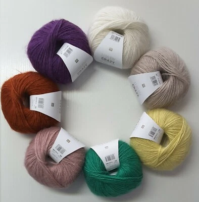 RICO DESIGN LUXURY CRAZY COMPOSITION ARAN Baby Alpaka Mohair 50g-Knäuel
