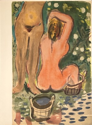 MARC CHAGALL BAIGNDE Lithograph