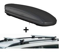 Dachbox MAA460L Matt+DachträGer CRV120 FüR FüR Kia Sorento I 5TüRer 02-09