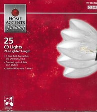 25 feux de terrasse clairs C-9 Noël / toute occasion / accents de maison #351552