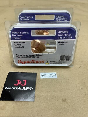 (2) Hypertherm Shield for Duramax/Hyamp torch 420000 Fast Shipping!+ Warranty