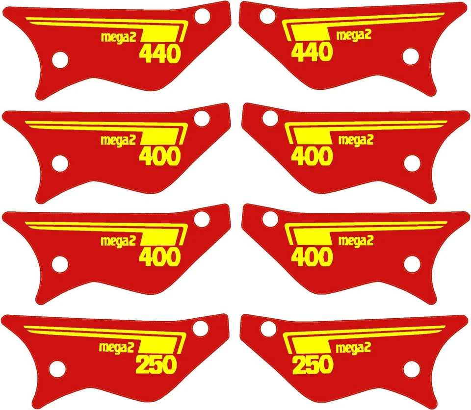 Kit gráfico/calcomanía MAICO Mega 2 1981/82 con óvalos personalizados. 250 400 440 490 Foto 2 de 2