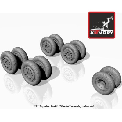 Armory Models AR AW72043 Scale 1/72 Tupolev Tu-22 Blinder wheels for scale model