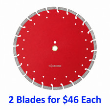 14" RED VIKING COMBO DIAMOND SAW BLADE - 2 for $46 Each