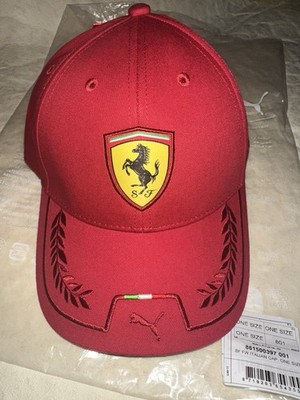 Puma Scuderia Ferrari Kappe Herren Rot Baseball Cap IBM Uni One Size Dark Cherry