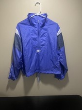 Nike Half Zip Windbreaker Blue/Black/White Exercise Jacket