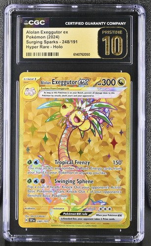 Alolan Exeggutor ex graded CGC 10 for sale on eBay