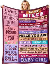 Niece Gifts from Auntie - Gifts for Niece from Aunt Uncle - to My Niece  S Blanke