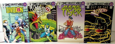Comics' Greatest World Lot 4 #Division 13, Hero 2, 3, 4 1993 Dark Horse Comics