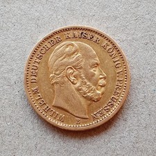 Dt. Empire-Empire-gold coin-Prussia-20 Mark Wilhelm I. 1872 - B