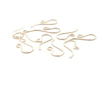 14K Gold Filled French Ear Wires 0.28" / 0.71mm - 4 Pairs