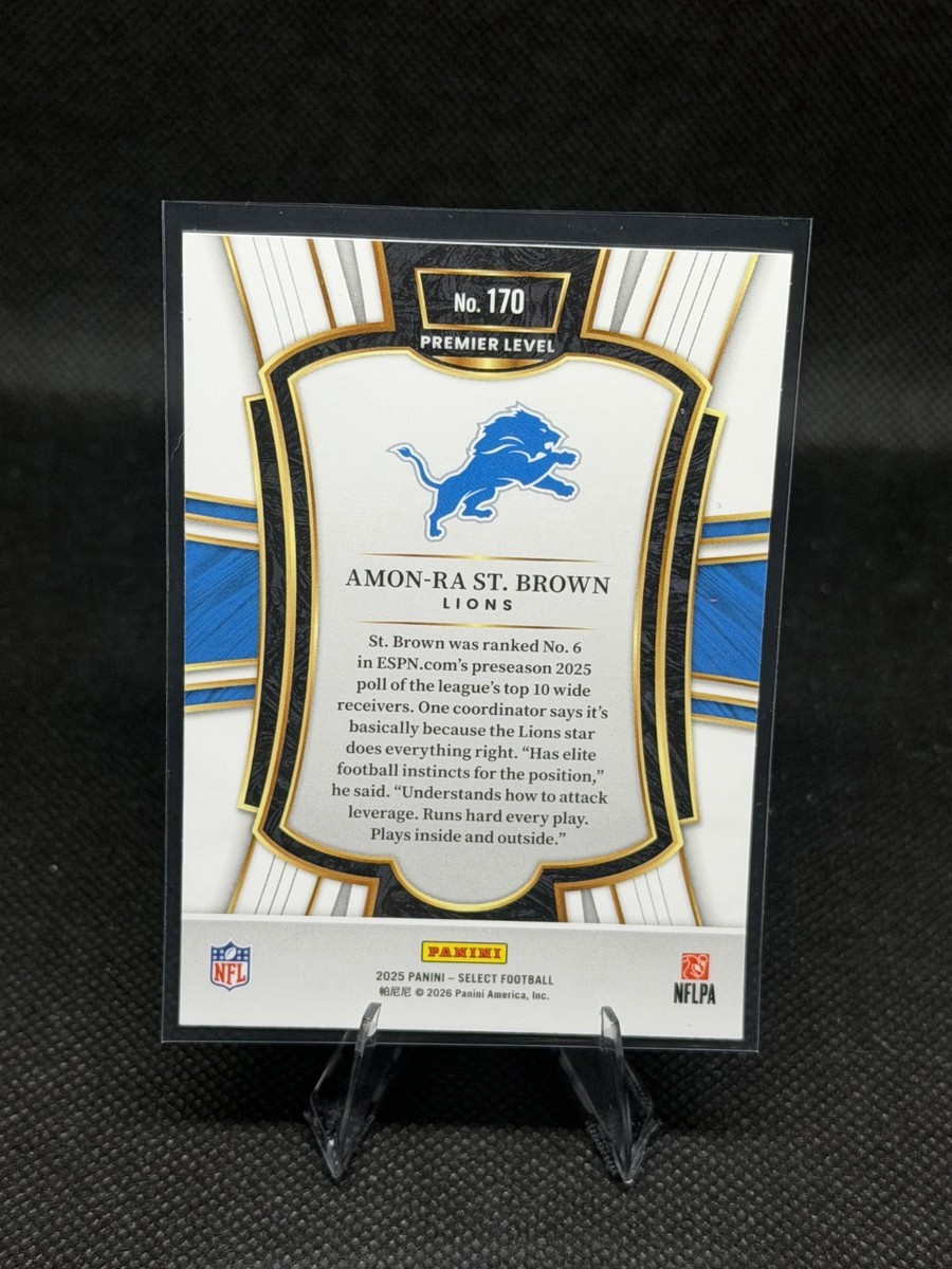2025 Panini Select - Premier Level Amon-Ra St. Brown #170 | eBay
