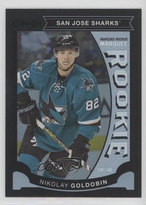 2015-16 Upper Deck Black Rainbow Foil 88/100 Nikolay Goldobin #U48 Rookie RC 6eg