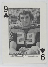 1972 Auburn Tigers Playing Cards Chris Lindstrom #9C 0q3
