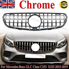 FOR MERCEDES GLC X253 C253 2015-2019 FRONT GRILLE CHROME PANAMERICANA GT STYLE