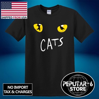 Cats Broaadway Musical Show Men's Black Navy Size S-5XL