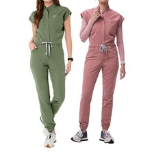 Durable Unisex NiaaHinn Medical Work Jumpsuit - Short-Sleeve Coverall