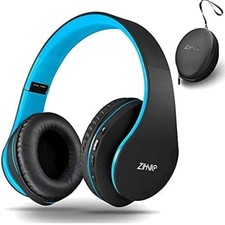 Bluetooth Over-Ear Headphones with Immersive Sound, Comfortable Fit  Long Ba...