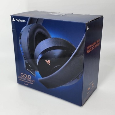 Sony Playstation 4 PS4 Gold Headset 500 Million Limited Edition Translucent Blue