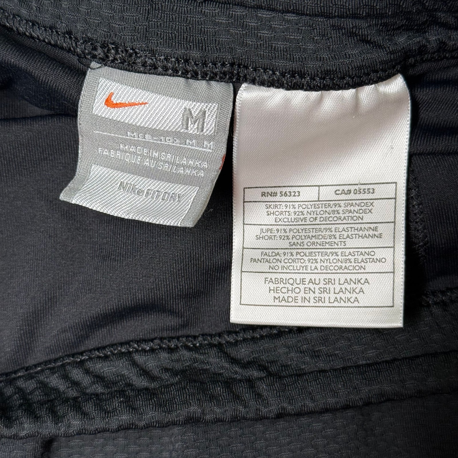 Nike Tennis Skort Black and Pink Athletic Mini Skirt Size M thumbnail 2