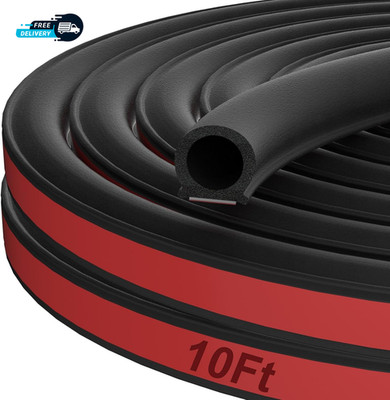10 Ft Rubber Weather Stripping Door Seal D Shaped Automotive Weather Stripping