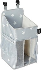Star Pattern Diaper Caddy and Nursery Organizer for Newborn Baby Essentials, ...