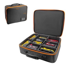 Extra Large Hard Tool Battery Carrying Case fits for Dewalt/Milwaukee/Makita ...