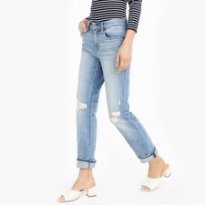 J.Crew slim broken in Boyfriend Jean size 24p distressed light wash