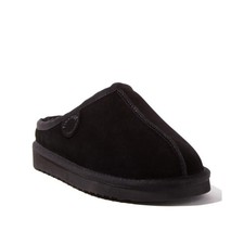 Women's Dearfoams Fireside By Greta Genuine Shearling Clog Black