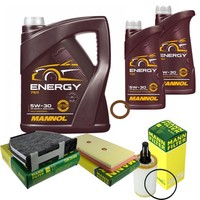 Inspektionspaket 7L Mannol Energy 5W-30 FüR Mercedes R231 350 X204 C218 CLS C E