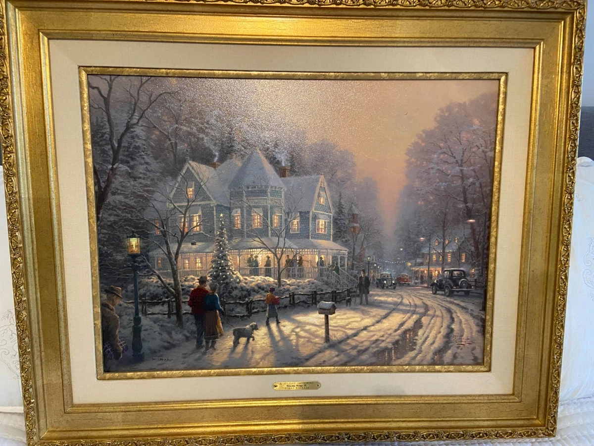 Thomas Kinkade Holiday Gathering In Art Prints for sale | eBay
