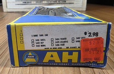 Vintage AHM HO 3 Dome Tank Car GATX General American Transportation w/ Box